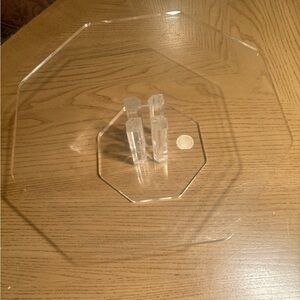 Lucite Dessert Pedestal
